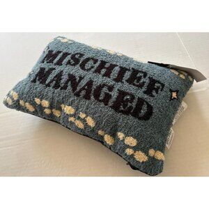 Harry Potter Mischief Managed Decorative Throw Pillow 15.5"x10.5" Blue & Black